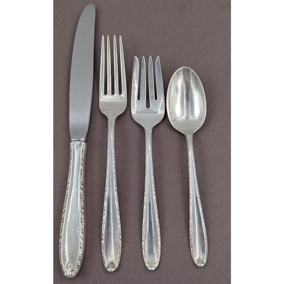 Alvin Southern Charm Sterling Silver 4 Pc Place Setting No Monogram - Picture 2 of 10